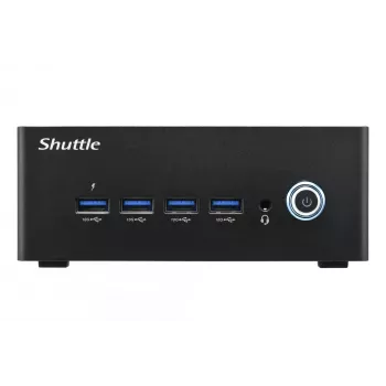 Shuttle Nano PC NT10H9, Intel Core Ultra 9 185H, Intel Arc grafika, 2xHDMI, 2xUSB 4.0 (DP), 2x2,5Gbit LAN, su VESA laikikliu, 24/7 nuolatiniam darbui