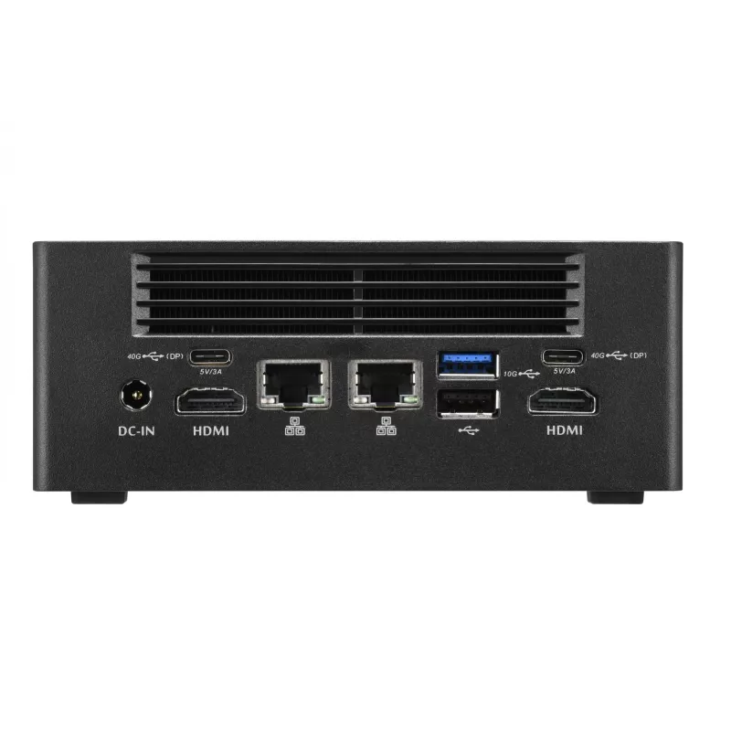 Shuttle Nano PC NT10H9, Intel Core Ultra 9 185H, Intel Arc grafika, 2xHDMI, 2xUSB 4.0 (DP), 2x2,5Gbit LAN, su VESA laikikliu, 24/7 nuolatiniam darbui