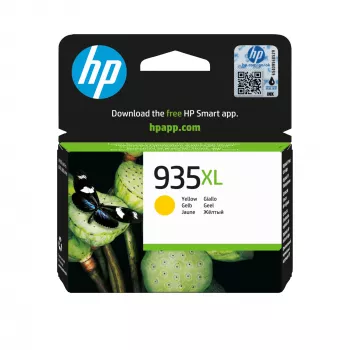 HP 935XL High Yield geltona originali rašalo kasetė, geltona, 1 vnt., 825 puslapiai