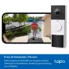 Vaizdo domofono sistema TP-Link Tapo D210 3 MP juoda balta