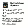 HP 302XL aukštos išeigos triguba spalvota originali rašalo kasetė, žydra, rausvai raudona, geltona, 1 vnt., 300 puslapių