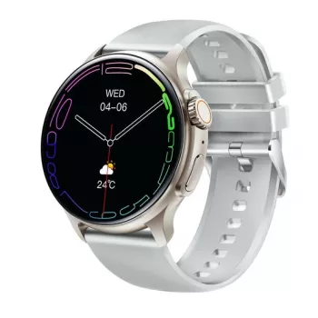 Emporia WATCHjoy 3.63 cm (1.43 colio) AMOLED išmanusis laikrodis, 466 x 466 pikseliai, sidabrinis