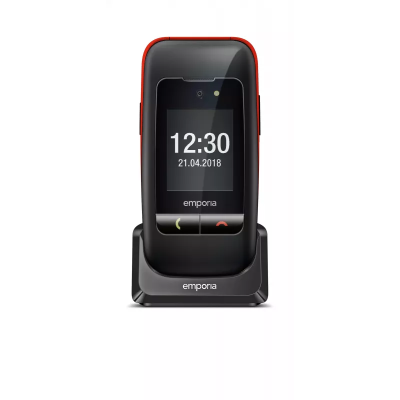Emporia emporiaONE 6,1 cm (2,4 colio) 80 g Juoda, Raudona Senjorų telefonas