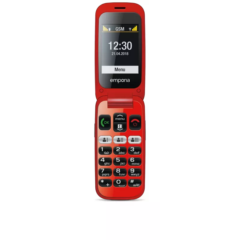 Emporia emporiaONE 6,1 cm (2,4 colio) 80 g Juoda, Raudona Senjorų telefonas