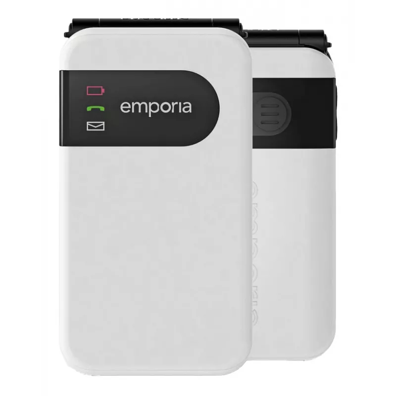 Emporia SIMPLICITYglam 7.11 cm (2.8 colio) 106 g Baltas senjorų telefonas
