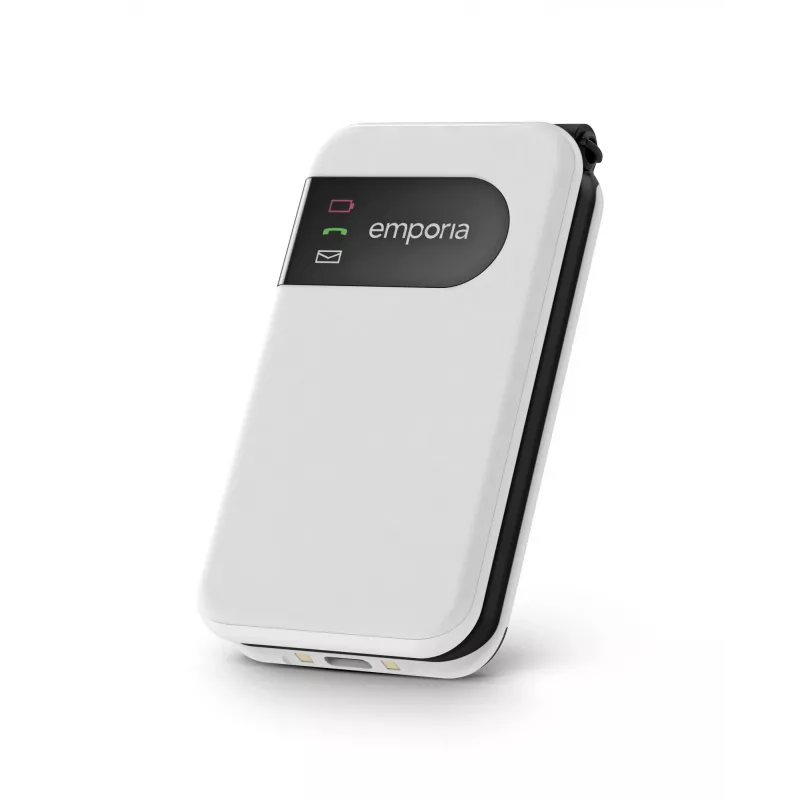 Emporia SIMPLICITYglam 7.11 cm (2.8 colio) 106 g Baltas senjorų telefonas