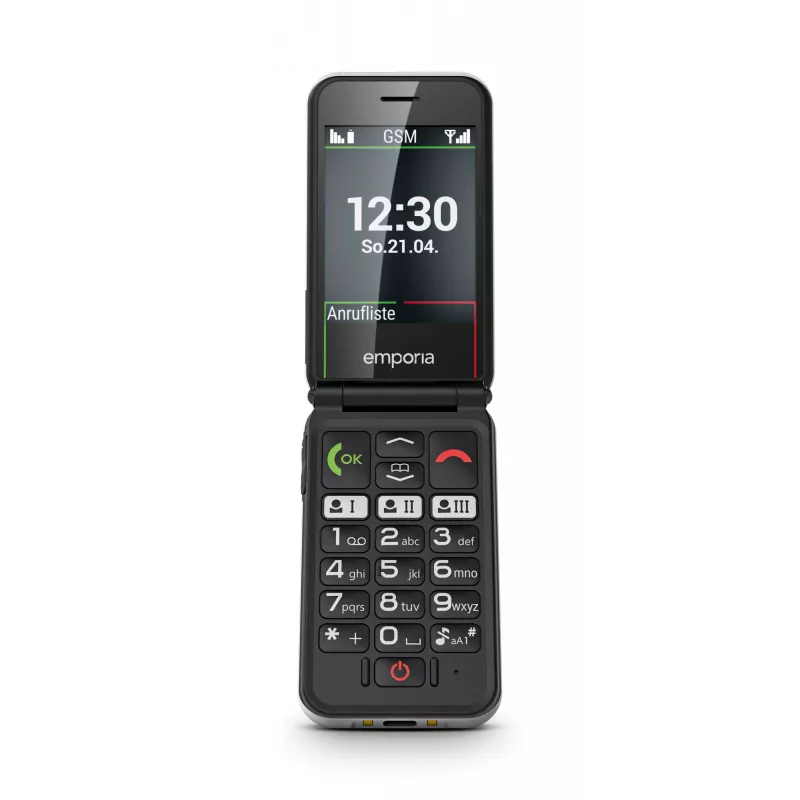 Emporia SIMPLICITYglam 7.11 cm (2.8 colio) 106 g Baltas senjorų telefonas
