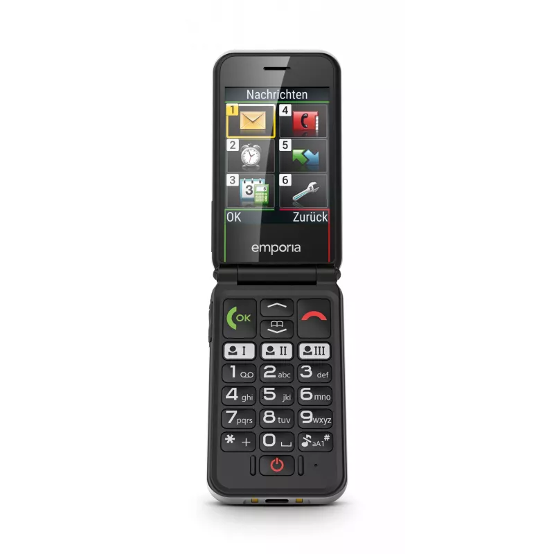 Emporia SIMPLICITYglam 7.11 cm (2.8 colio) 106 g Baltas senjorų telefonas