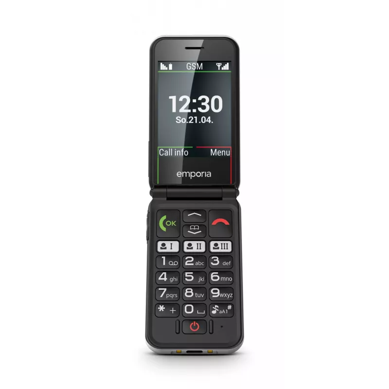 Emporia SIMPLICITYglam 7.11 cm (2.8 colio) 106 g Baltas senjorų telefonas