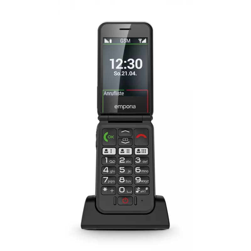 Emporia SIMPLICITYglam 7.11 cm (2.8 colio) 106 g Baltas senjorų telefonas