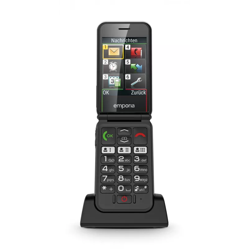 Emporia SIMPLICITYglam 7.11 cm (2.8 colio) 106 g Baltas senjorų telefonas