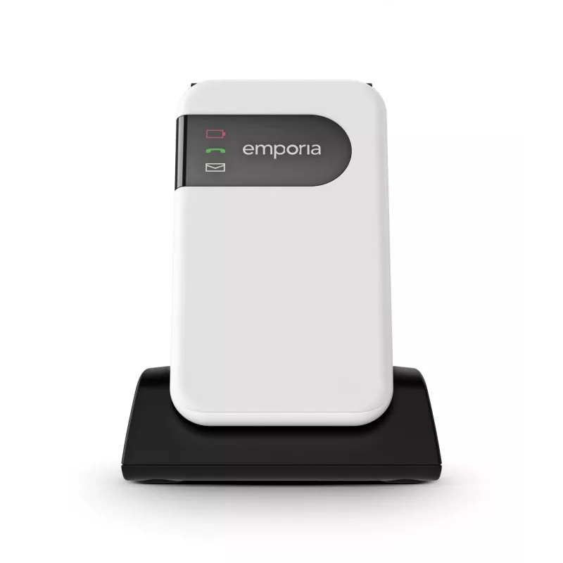 Emporia SIMPLICITYglam 7.11 cm (2.8 colio) 106 g Baltas senjorų telefonas