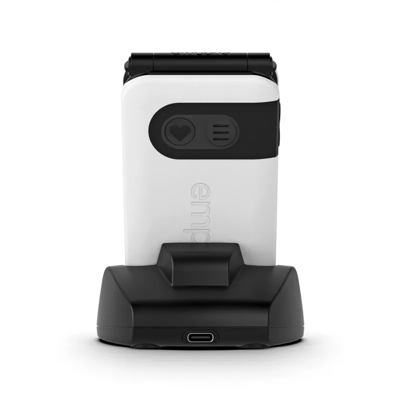 Emporia SIMPLICITYglam 7.11 cm (2.8 colio) 106 g Baltas senjorų telefonas