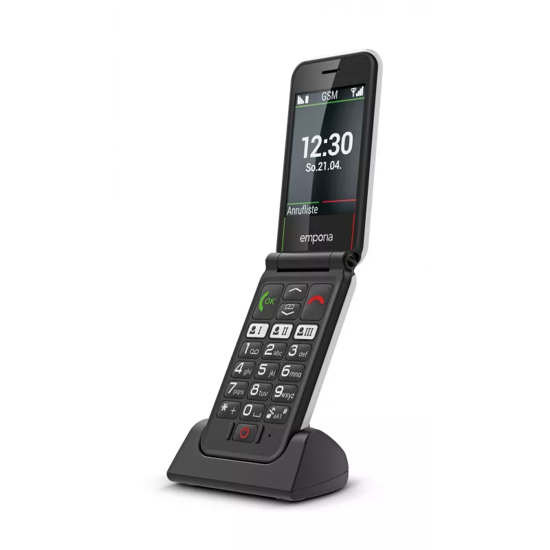 Emporia SIMPLICITYglam 7.11 cm (2.8 colio) 106 g Baltas senjorų telefonas