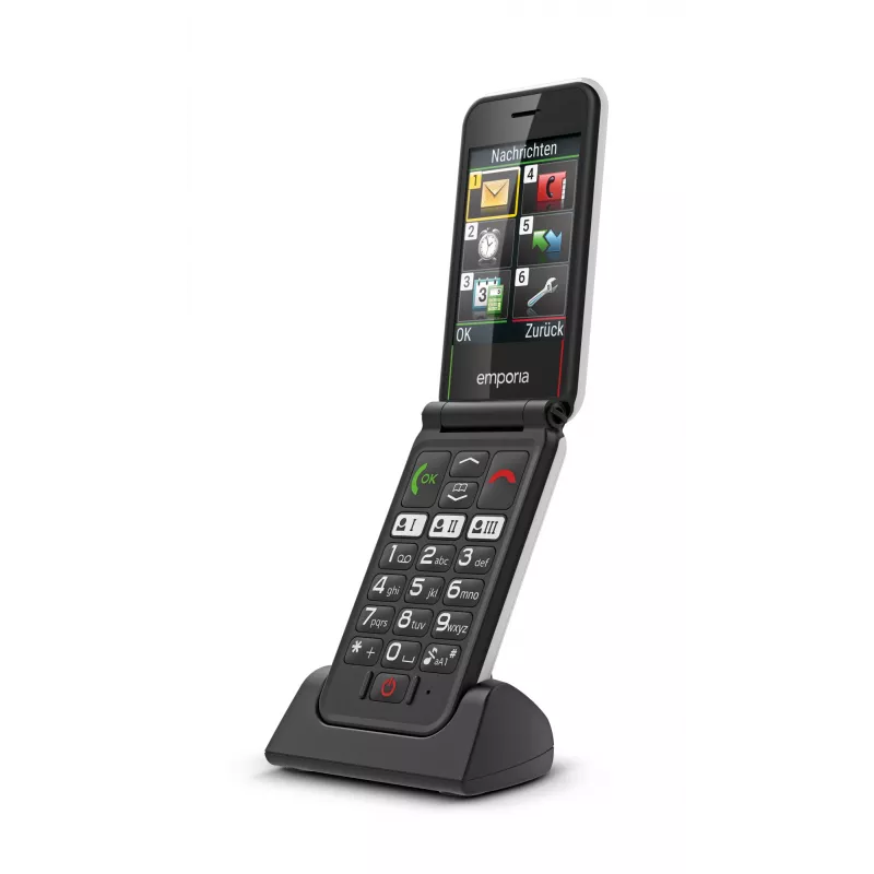 Emporia SIMPLICITYglam 7.11 cm (2.8 colio) 106 g Baltas senjorų telefonas
