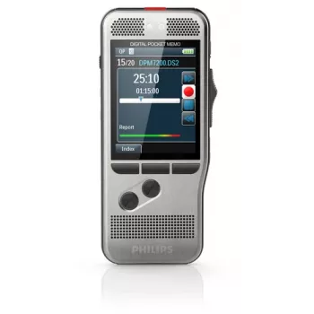 Philips DPM 7200 diktofonas su „Flash Card“ nerūdijančiu plienu