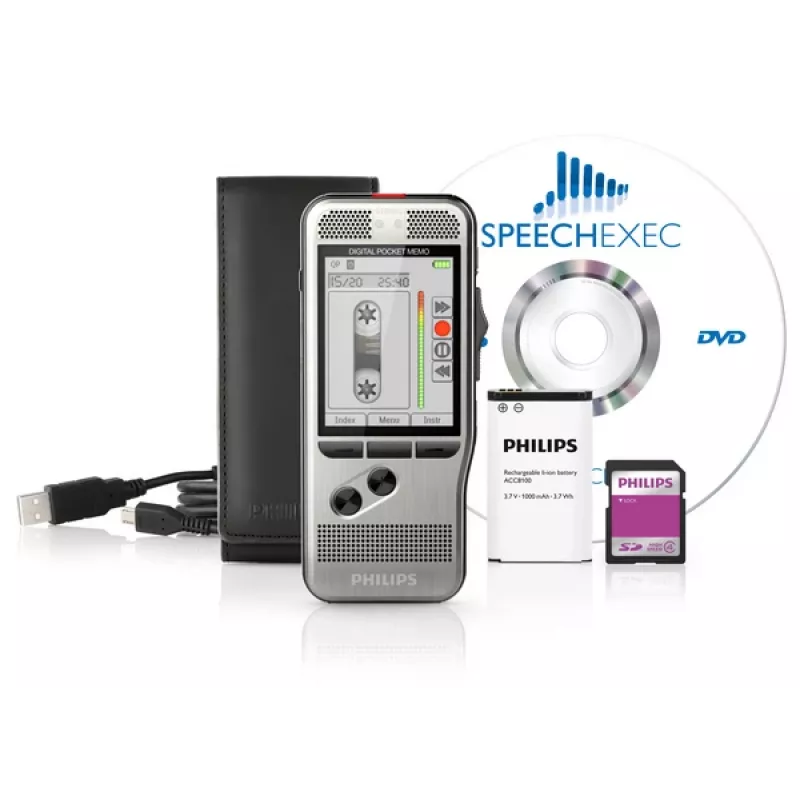Philips DPM 7200 diktofonas su „Flash Card“ nerūdijančiu plienu