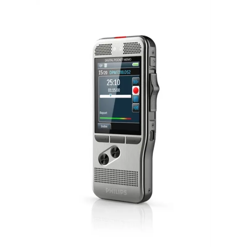 Philips DPM 7200 diktofonas su „Flash Card“ nerūdijančiu plienu