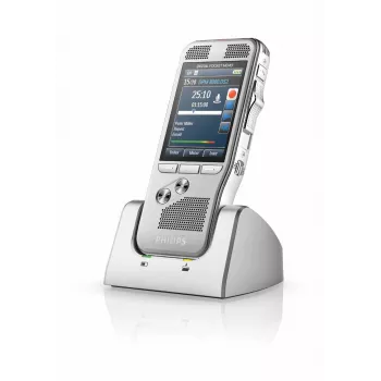 Philips DPM8200 diktofonas su „Flash“ kortele, sidabrinis