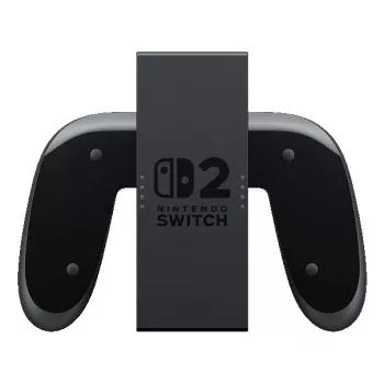 Nintendo Joy-Con 2 Įkrovimo Grip, Nintendo Switch 2, valdiklio rankena, juoda, permatoma, plastikinė, Nintendo, Joy-Con 2