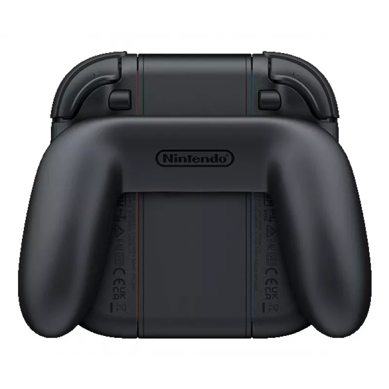 Nintendo Joy-Con 2 Įkrovimo Grip, Nintendo Switch 2, valdiklio rankena, juoda, permatoma, plastikinė, Nintendo, Joy-Con 2