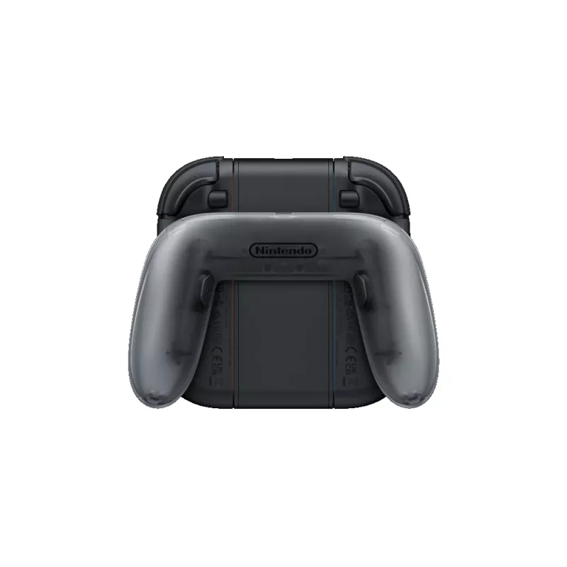 Nintendo Joy-Con 2 Įkrovimo Grip, Nintendo Switch 2, valdiklio rankena, juoda, permatoma, plastikinė, Nintendo, Joy-Con 2