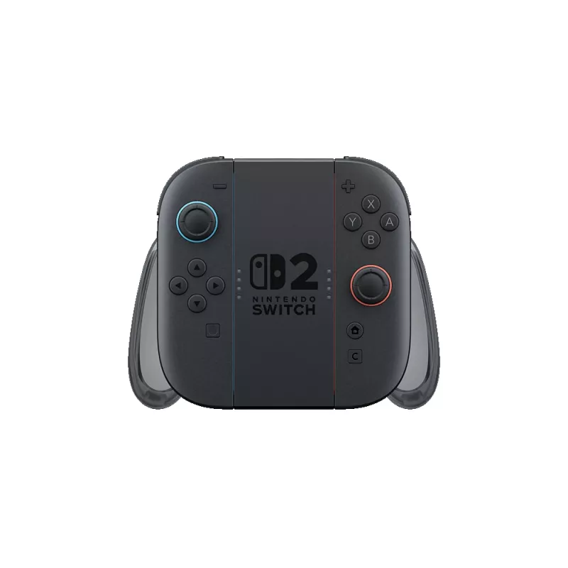 Nintendo Joy-Con 2 Įkrovimo Grip, Nintendo Switch 2, valdiklio rankena, juoda, permatoma, plastikinė, Nintendo, Joy-Con 2