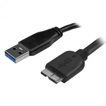 StarTech.com plonas Micro USB 3.0 laidas - M/M - 2m (6ft), USB A, Micro-USB B, USB 3.2 Gen 1 (3.1 Gen 1), vyriškas/vyriškas, juodas