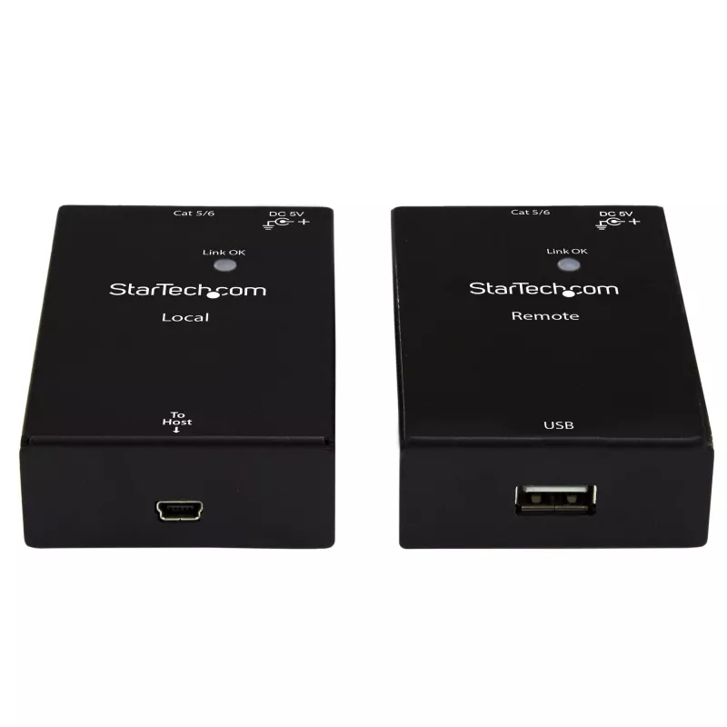 StarTech.com USB 2.0 ilgintuvas per Cat5e/Cat6 kabelį (RJ45) – iki 50 m – didelės spartos USB prievado ilgintuvas adapterio rinkinys – maitinamas – USB per Ethernet kabelio ilgintuvas – 480 Mbps – metalinis