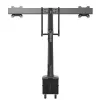 StarTech.com Dvigubo monitoriaus laikiklis ant stalo – ergonomiškas VESA laikiklis 32 colių (8 kg) ekranams – sinchronizuotas reguliavimas – aukščio reguliavimas – C spaustuvas/įvorė