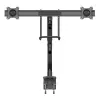 StarTech.com Dvigubo monitoriaus laikiklis ant stalo – ergonomiškas VESA laikiklis 32 colių (8 kg) ekranams – sinchronizuotas reguliavimas – aukščio reguliavimas – C spaustuvas/įvorė