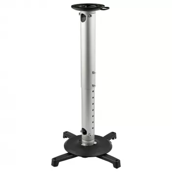 StarTech.com Universalus lubinis projektoriaus laikiklis – sunkus, reguliuojamo aukščio/teleskopinis stulpas 5–22,7 colio nuo lubų – 33 svarai (15 kg) – pakreipimas/sukimas – kabantis laikiklis su kronšteinu