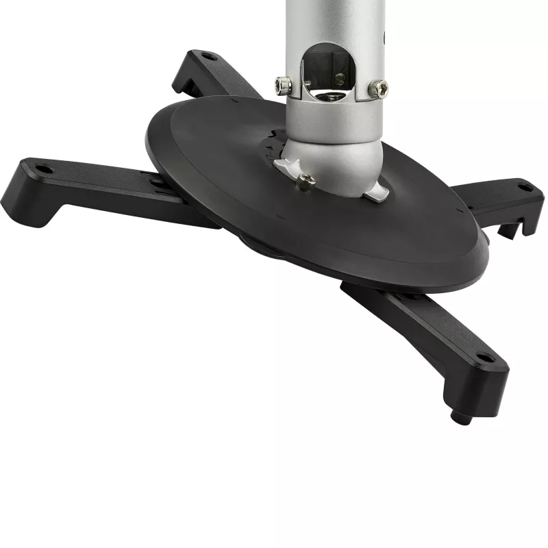 StarTech.com Universalus lubinis projektoriaus laikiklis – sunkus, reguliuojamo aukščio/teleskopinis stulpas 5–22,7 colio nuo lubų – 33 svarai (15 kg) – pakreipimas/sukimas – kabantis laikiklis su kronšteinu