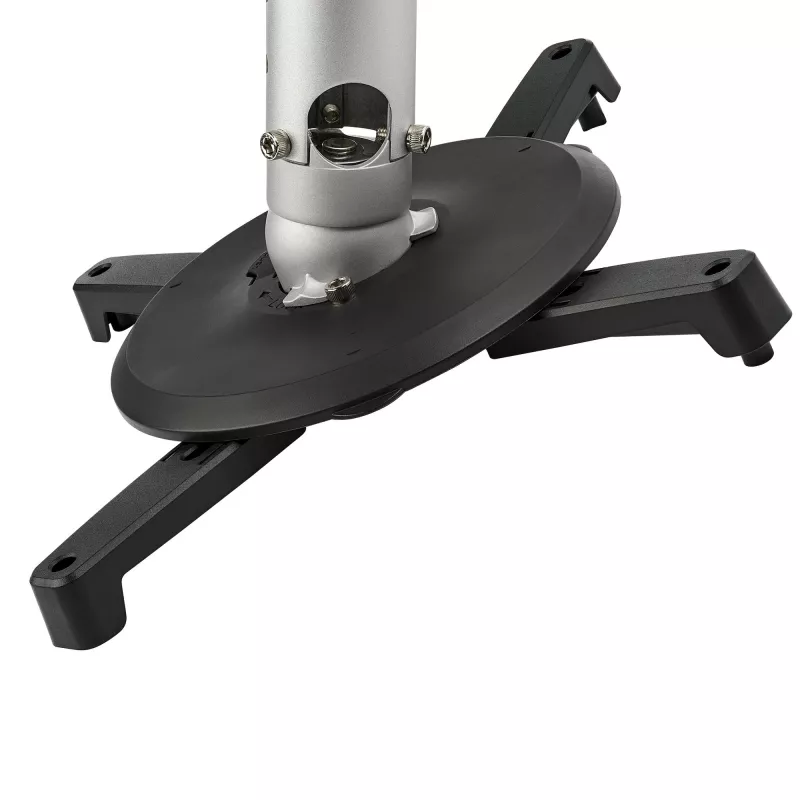 StarTech.com Universalus lubinis projektoriaus laikiklis – sunkus, reguliuojamo aukščio/teleskopinis stulpas 5–22,7 colio nuo lubų – 33 svarai (15 kg) – pakreipimas/sukimas – kabantis laikiklis su kronšteinu