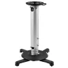 StarTech.com Universalus lubinis projektoriaus laikiklis – sunkus, reguliuojamo aukščio/teleskopinis stulpas 5–22,7 colio nuo lubų – 33 svarai (15 kg) – pakreipimas/sukimas – kabantis laikiklis su kronšteinu