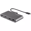 StarTech.com Dual-Monitor Thunderbolt Mini Dock, 4K 60Hz DisplayPort, belaidžio ryšio stotelė be tvarkyklių, skirta Windows ir Mac, Gigabit Ethernet, 1x USB-A (USB 5Gbps), 28 cm kabelis