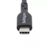 StarTech.com 1m (3,3 pėd.) USB-C įkrovimo laidas 2 vnt., USB-C laidas, USB 2.0 Type-C nešiojamojo kompiuterio įkroviklio laidas, 60W 3A Power Delivery, TPE apvalkalas, USB-C duomenų perdavimo laidas, M/M