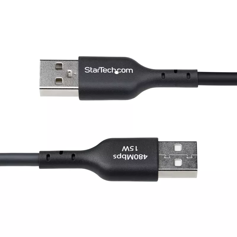 StarTech.com 3m USB-A į USB-C įkrovimo laidas, įkrovimas ir sinchronizavimas, 3A, USB 2.0, TPE apvalkalas – juodas