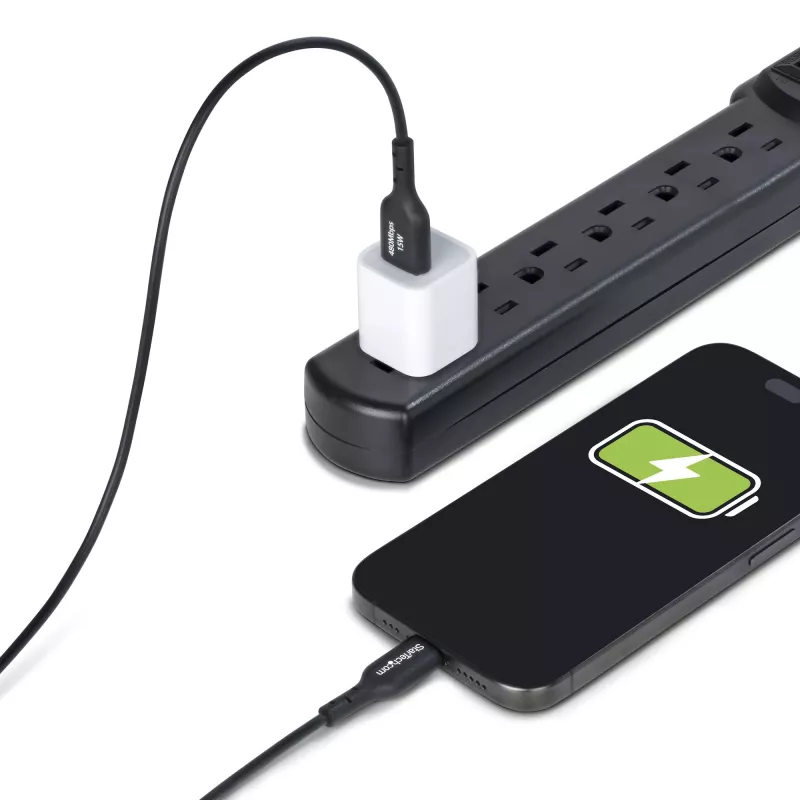 StarTech.com 3m USB-A į USB-C įkrovimo laidas, įkrovimas ir sinchronizavimas, 3A, USB 2.0, TPE apvalkalas – juodas