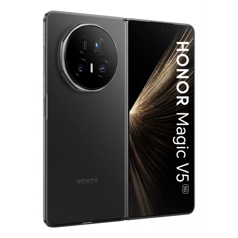 Išmanusis telefonas Honor MAGIC V5 20,2 cm (7,95 colio) MagicOS 9.0.1 5G USB Type-C 16 GB 512 GB 5820 mAh Juoda