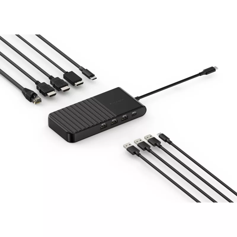 Docking stotelė Kensington UH1500P EQ USB-C 5Gbps Trigubas vaizdas 4K