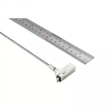 Kensington Slim NanoSaver 2.0 EQ rakinamas nešiojamojo kompiuterio užraktas, 1,83 m, raktinis, nerūdijantis plienas, sidabrinis
