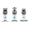 Kensington ClickSafe Universal Slots Security Anchors Kit, inkaras, nerūdijantis plienas, 3 vnt, 31 g, 115 mm, 85 mm