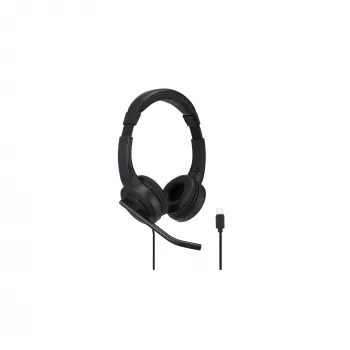 Kensington H1000 USB-C ausinės ant ausų, laidinės, skambučiai/muzika, 20 - 20000 Hz, 190 g, juodos