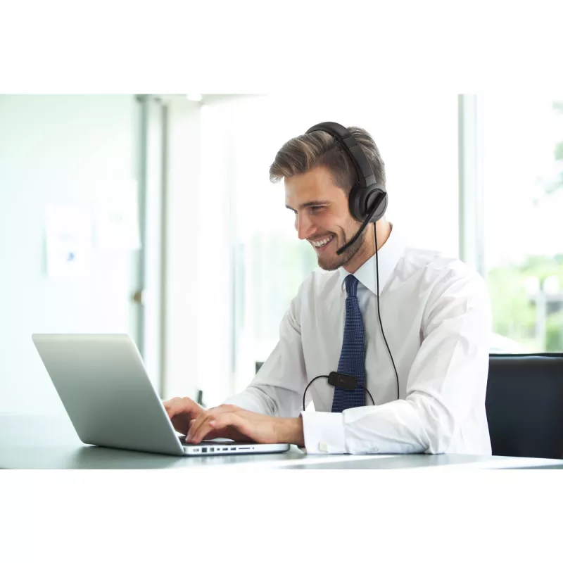 Kensington H1000 USB-C ausinės ant ausų, laidinės, skambučiai/muzika, 20 - 20000 Hz, 190 g, juodos