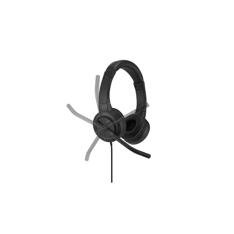 Kensington H1000 USB-C ausinės ant ausų, laidinės, skambučiai/muzika, 20 - 20000 Hz, 190 g, juodos