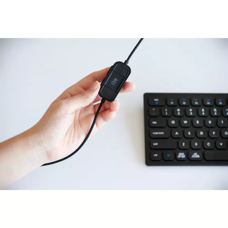 Kensington H1000 USB-C ausinės ant ausų, laidinės, skambučiai/muzika, 20 - 20000 Hz, 190 g, juodos