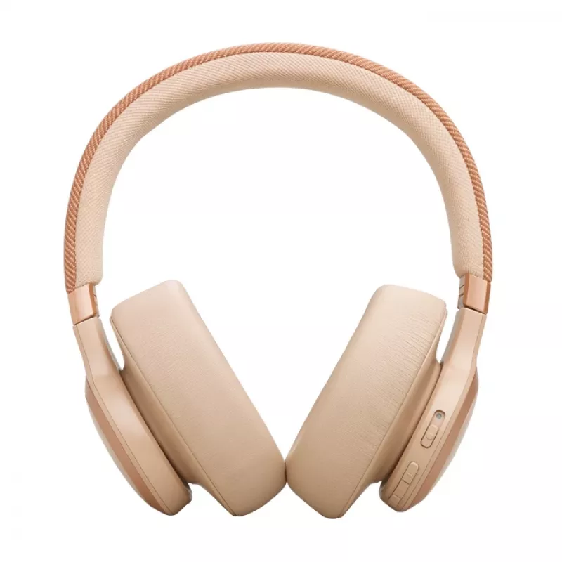 JBL Live 770NC ausinės belaidės, lankelis, skambučiai/muzika, smėlio spalvos