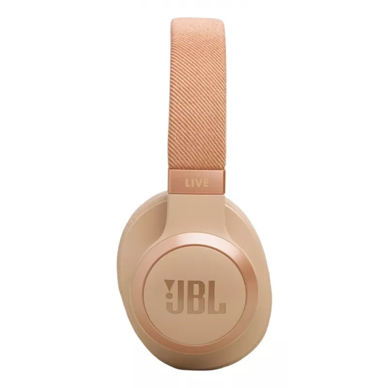 JBL Live 770NC ausinės belaidės, lankelis, skambučiai/muzika, smėlio spalvos