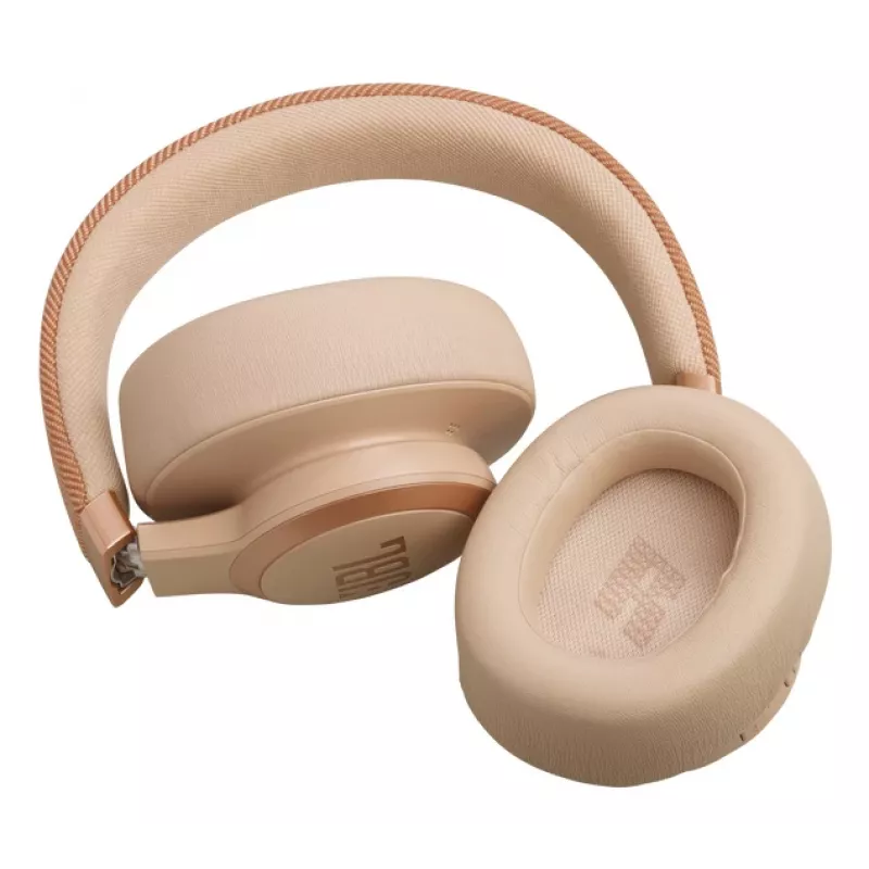 JBL Live 770NC ausinės belaidės, lankelis, skambučiai/muzika, smėlio spalvos